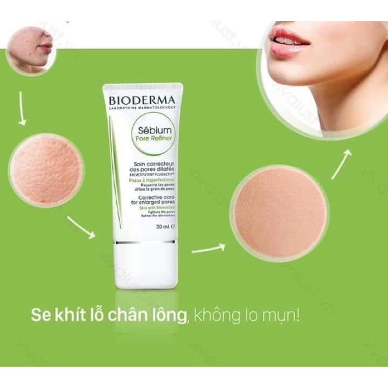 Kem Dưỡng Bioderma Sebium Pore Refiner Giúp Se Khít Lỗ Chân Lông, Giảm Bóng Nhờn Hiệu Quả