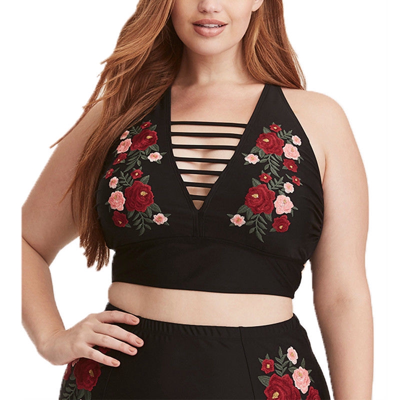 Bikini lưng cao hoạ tiết hoa phong cách vintage | BigBuy360 - bigbuy360.vn