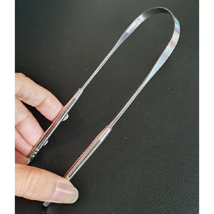 Dụng Cụ Cạo Lưỡi Hợp Kim Inox Hình Chữ U Liền Khối Kháng Khuẩn Tiện Dụng An Toàn Vệ Sinh