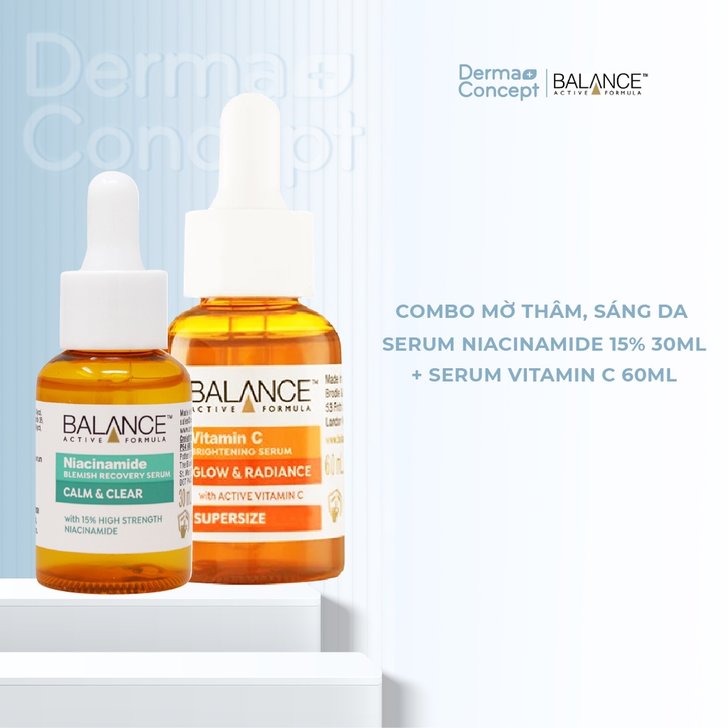 Serum ngừa mụn, mờ thâm Balance Niacinamide 15% Blemish Recovery 30ml