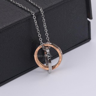 Dây chuyền đôi nhẫn LOVE không gỉ