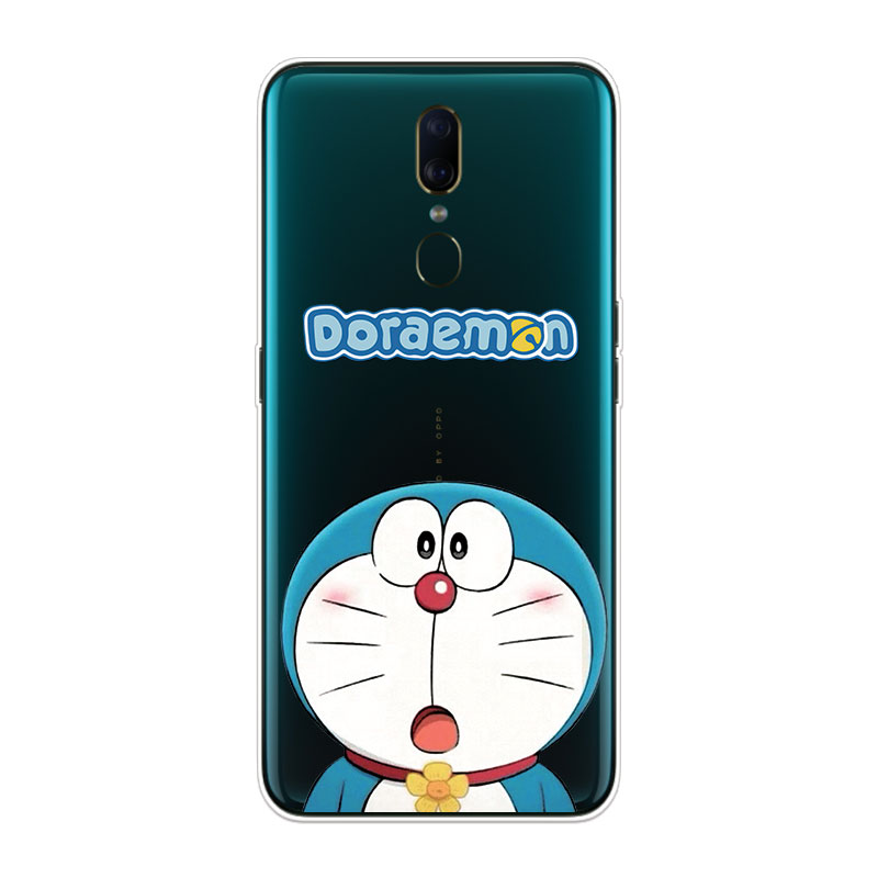Ốp lưng TPU mềm Oppo F7 F9 F11 Pro Doraemon Two hoa văn