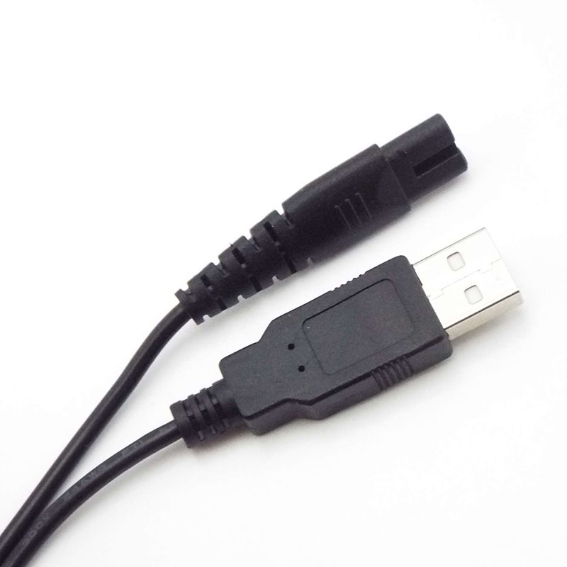Dây Cáp Sạc Máy Cạo Râu 2 Chấu 120cm Cổng USB VNH2