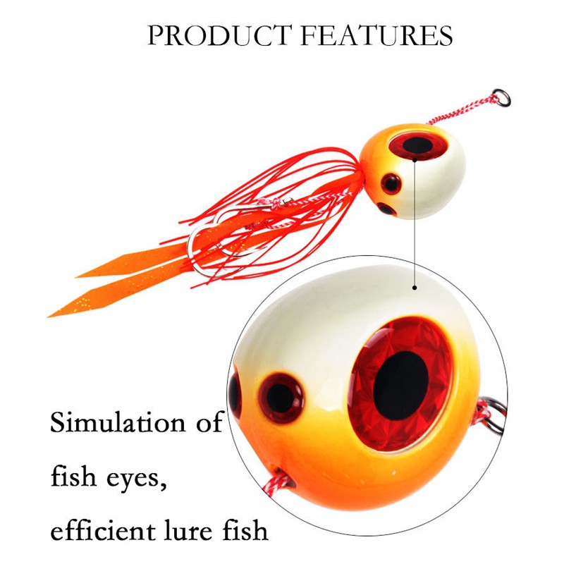Mồi câu cá dạ quang với móc bằng sắt phù hợp cho câu cá biển