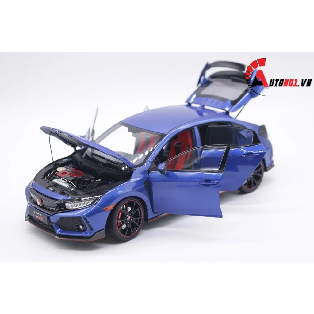 MÔ HÌNH XE HONDA CIVIC HATCHBACK TYPE R BLUE 1:18 LCD 5778