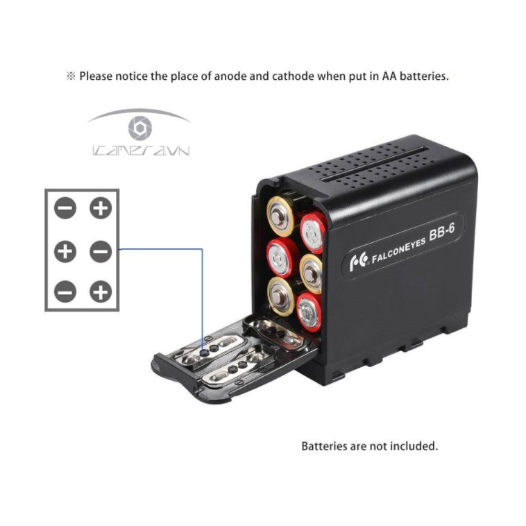 HỘP ĐỰNG PIN BB-6 CHUẨN NP-F SERIES