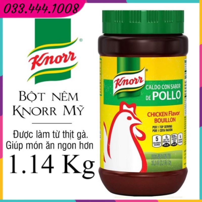 Hạt nêm Knorr gà 1.14 kg - Chicken Flavor Bouillon