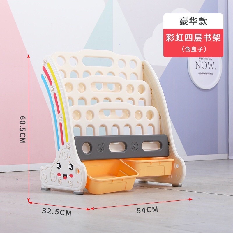 Giá sách, giá đựng đồ chơi hình cầu vồng