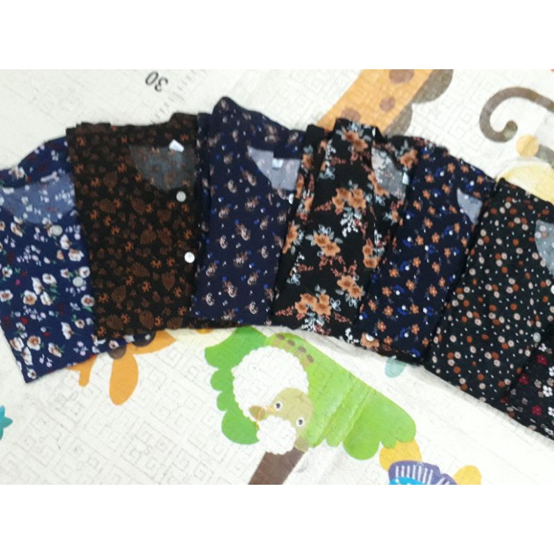 Bộ lanh hoa (quần dài - áo cộc ) dành cho người già