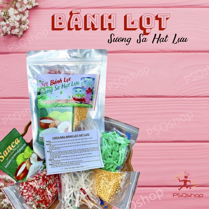 Set CHÈ BÁNH LỌT SƯƠNG SA CỐT DỪA ( 10-12 chén) siêu thơm ngon- Set nguyên liệu