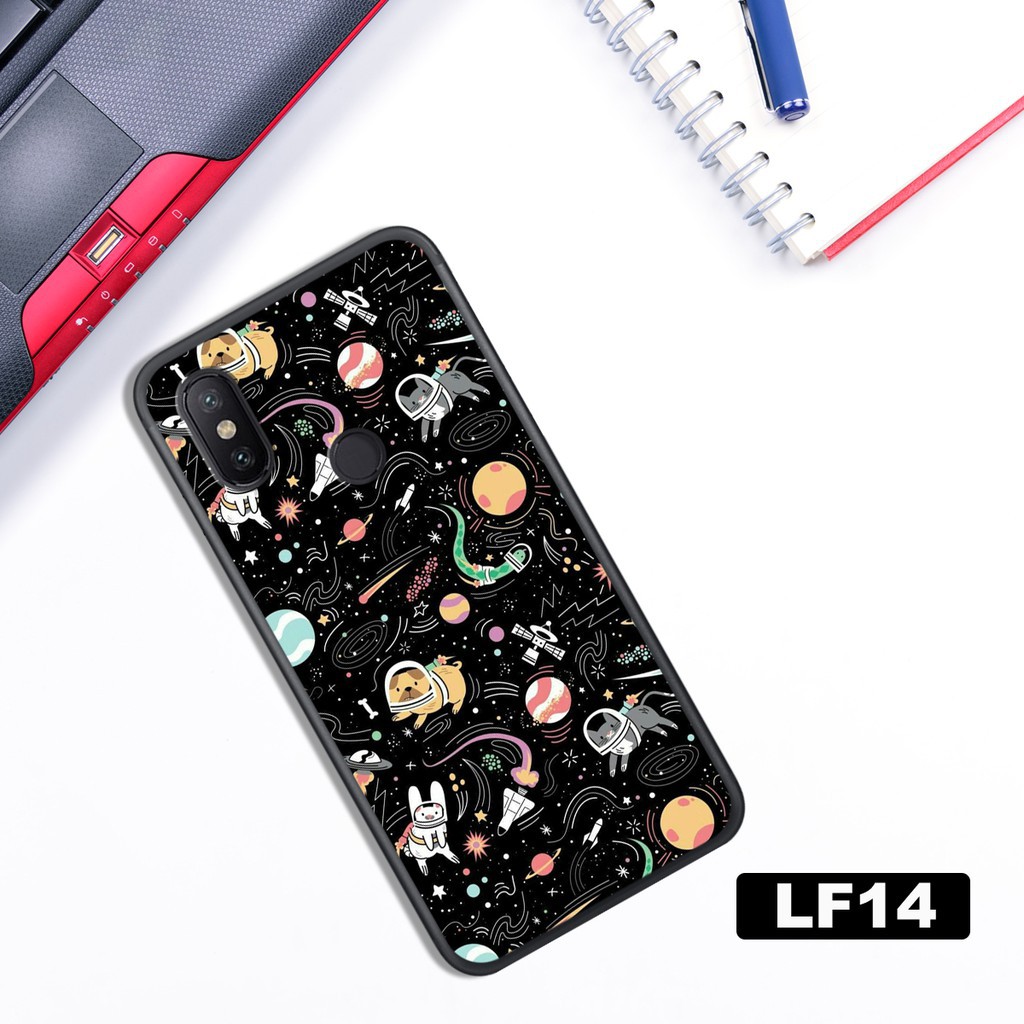 ỐP LƯNG XIAOMI MI A2/MI 6X - MI A2 LITE/REDMI 6 PRO  IN HÌNH VŨ TRỤ-GẤU WE BARE BEAR CHẤT LƯỢNG . [Giá Xưởng]