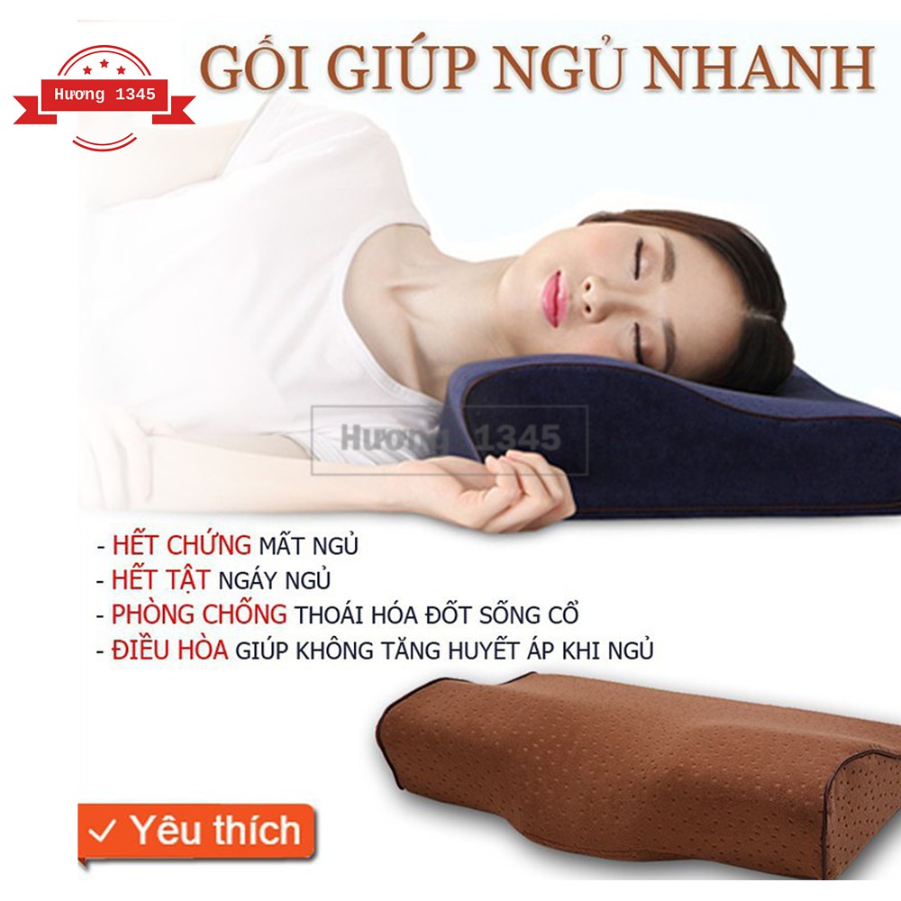 Gối ngủ nhật bản, gối chống ngáy Nhật Bản, hỗ trợ điều trị đau lưng, kéo dãn đốt sống cổ