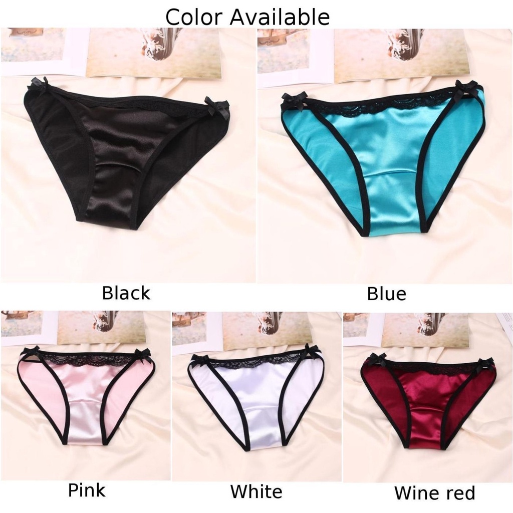 Quần Lót Lọt Khe Vải Lụa Satin Cho Nữ #Oa#44604#2c42xv