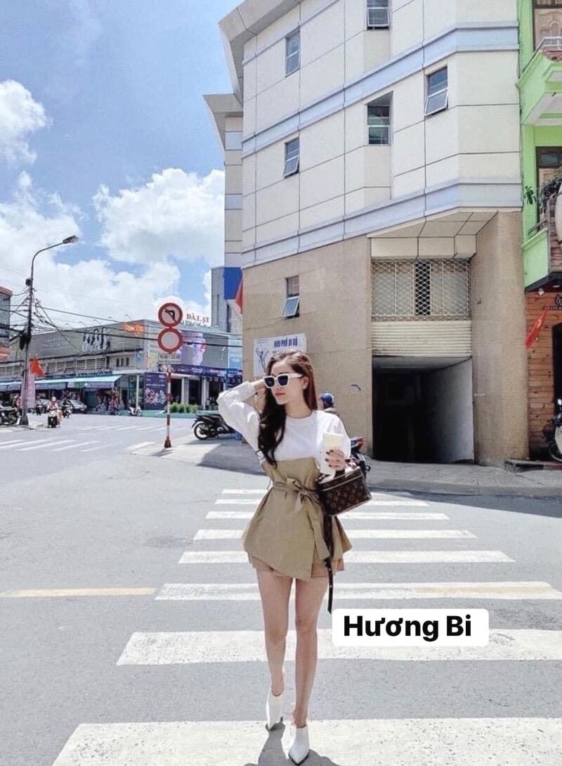 Áo phối màu pha kaki