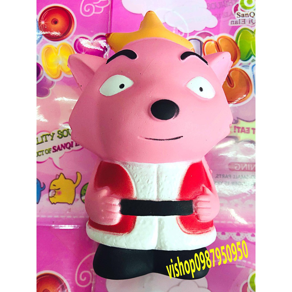 ĐỒ CHƠI SQUISHY CÁO ĐỘI VƯƠNG MIỆN