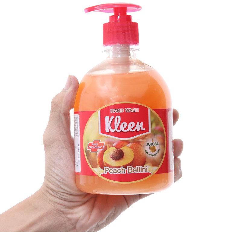 Nước Rửa Tay Kleen 500ml -  Hương Đào