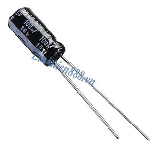 Tụ Hóa 100uF 16V, 100uF 50V