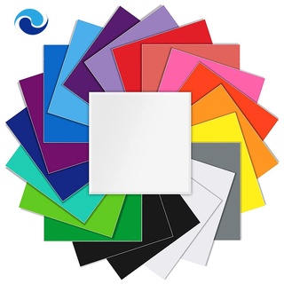 Bộ 20 tấm vinyl cỡ 12X12 cho máy Cricut và Silhouette Cameo làm cốc/ cửa sổ/ đồ dùng thủ công DIY\