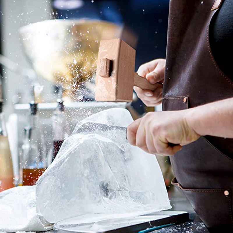 Set 2 Túi Canvas Đựng Đá Có Thể Tái Sử Dụng Cho Bartender