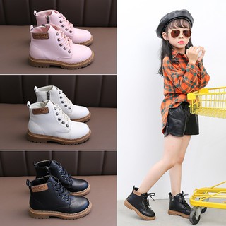 Giày Bốt Martin Thiết Kế Đơn Giản Chất Lượng Cao Cho Bé Gái