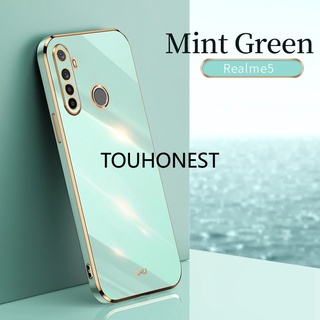 Ốp ĐiệN ThoạI ChốNg Va ĐậP Cho Casing Oppo Realme 5 Pro Case Realme 6i Case Realme 8i Case Realme 5i Case Realme 5s Case Realme Narzo 50 Case Realme X7 Case Realme V11 Case Realme V15 Case Realme V20 Silica Gel Protection Anti-drop Phone Case