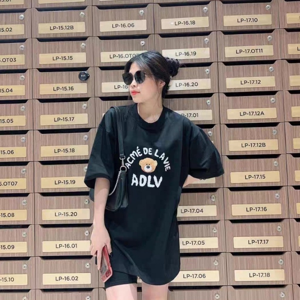 Áo Thun Unisex In Hình Gấu Áo Cặp Áo Đôi Nam Và Nữ Siêu Cưng Freesize