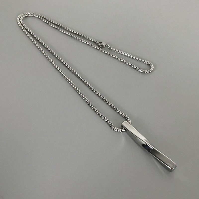 vòng cổ Dáng Dài Chất Liệu Thép Titan Phong Cách Hip Hop Đường Phố