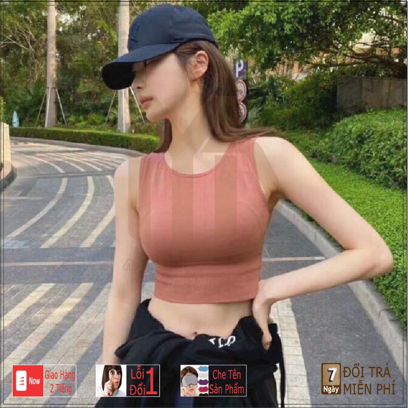 Áo Sát Nách Tập Thể Thao, Gym, Yoga - Áo Bra Croptop Thể Thao