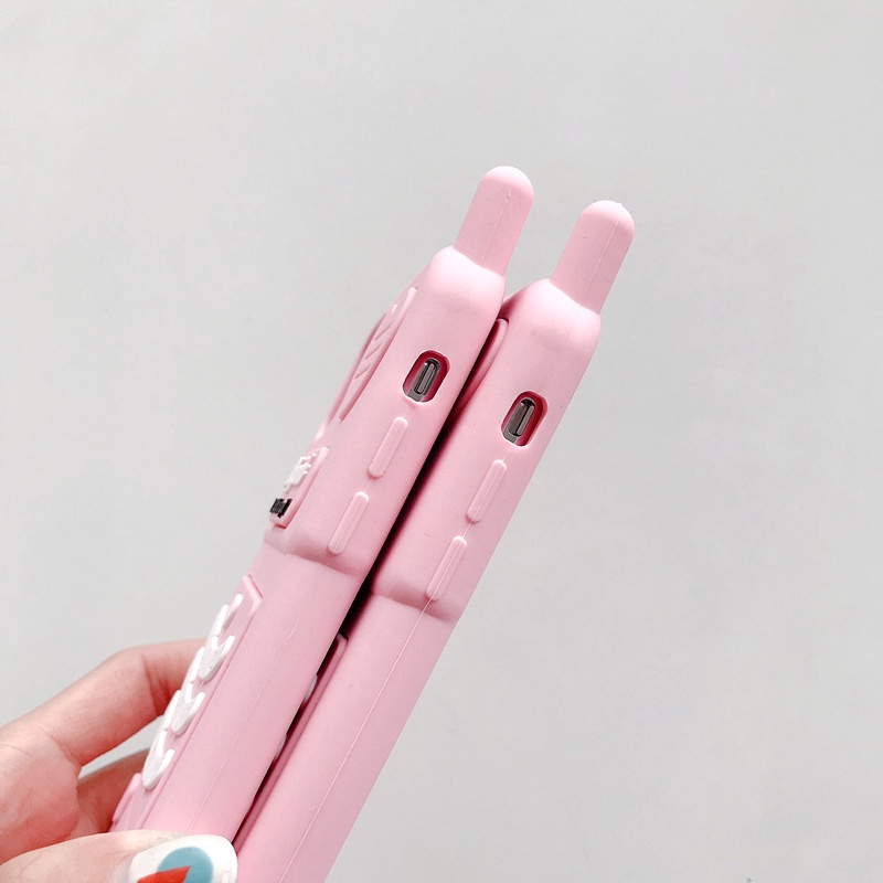 Ốp Điện Thoại Silicon Mềm Chống Sốc Họa Tiết Hoạt Hình Vui Nhộn Cho iPhone 13 / 12 / 11 / X / 8 / 7P / 6