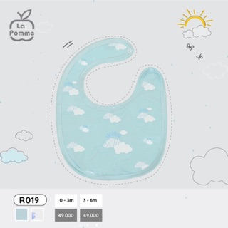 Yếm sơ sinh La Pomme vải cotton mềm mịn, giữ ấm cho bé – Họa tiết dễ thương