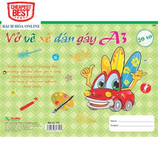 Vở vẽ xé KLONG A3; MS: 712