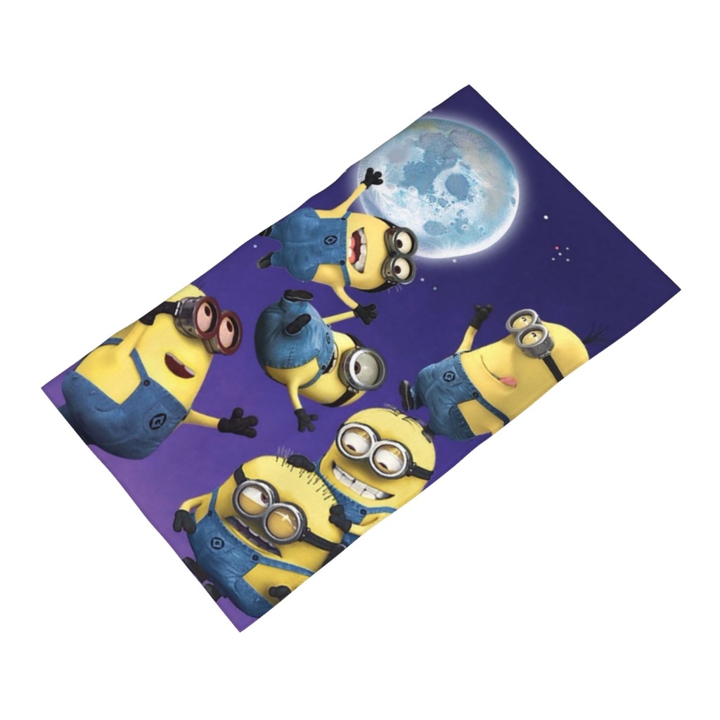 Khăn Lau Tay Đa Năng Thấm Hút Tốt In Hình Minions Vui Nhộn Kích Thước 40 * 70cm Tiện Dụng Cho Phòng Tắm / Khách Sạn