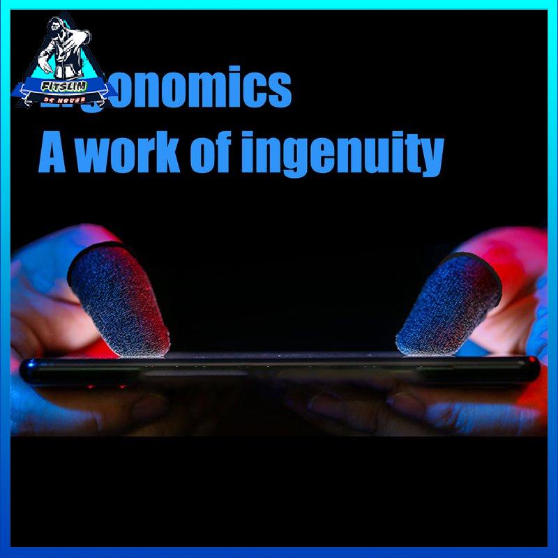 [Fitslim] Finger Cots Anti-slip Gaming Finger Cots 18-needle Copper High Sensitivity