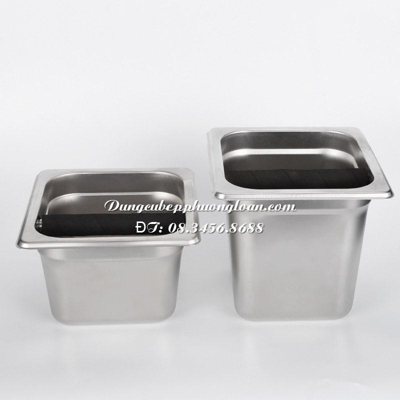 Hộp đập bã cà phê inox cao cấp sâu 10cm và 15cm