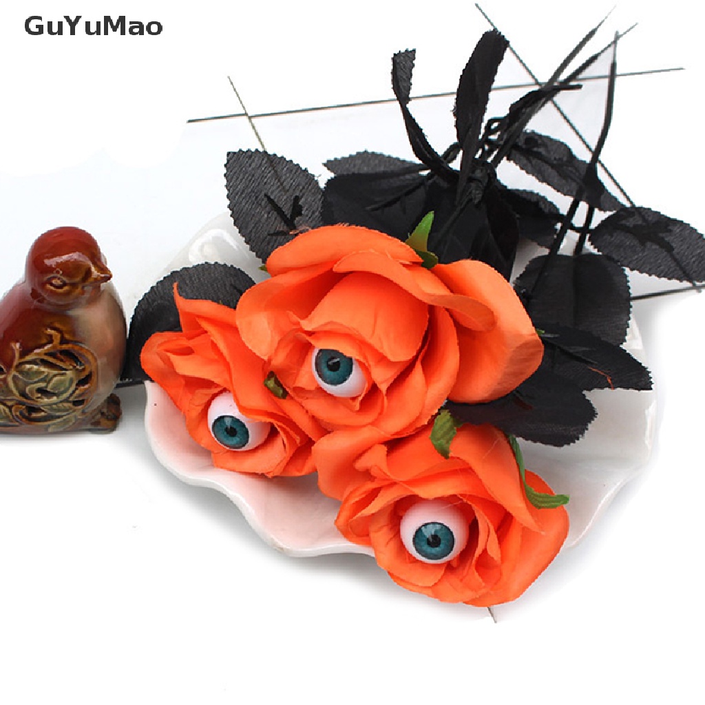 Hoa Hồng Giả Màu Đen Trang Trí Halloween