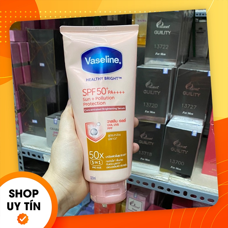 [Chính hãng] Sữa dưỡng thể dưỡng da sáng khỏe Vaseline 50x SPF50 320ml Thái Lan - 8851932388115