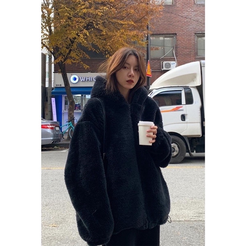 Áo khoác lông hoddi có mũ cho nam và nữ lông đẹp unisex