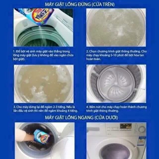 Bột tẩy lồng giặt vệ sinh