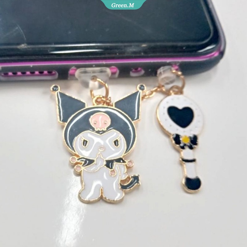 Sanrio Nút Cắm Chống Bụi Phích Cắm Sạc USB Type C Hình Kuromi Dễ Thương Cho IPhone