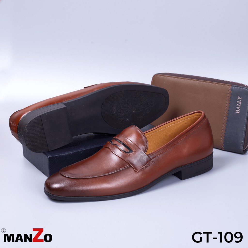 [DA BÒ THẬT] Giày tây công sở sang trọng - Bảo hành 12 tháng - GT 109 Manzo store | BigBuy360 - bigbuy360.vn