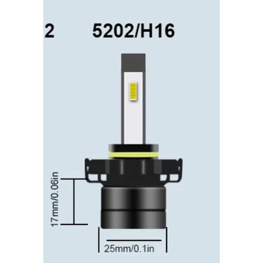 Led gầm Fadil 5202 H16(EU) và các loại xe khác