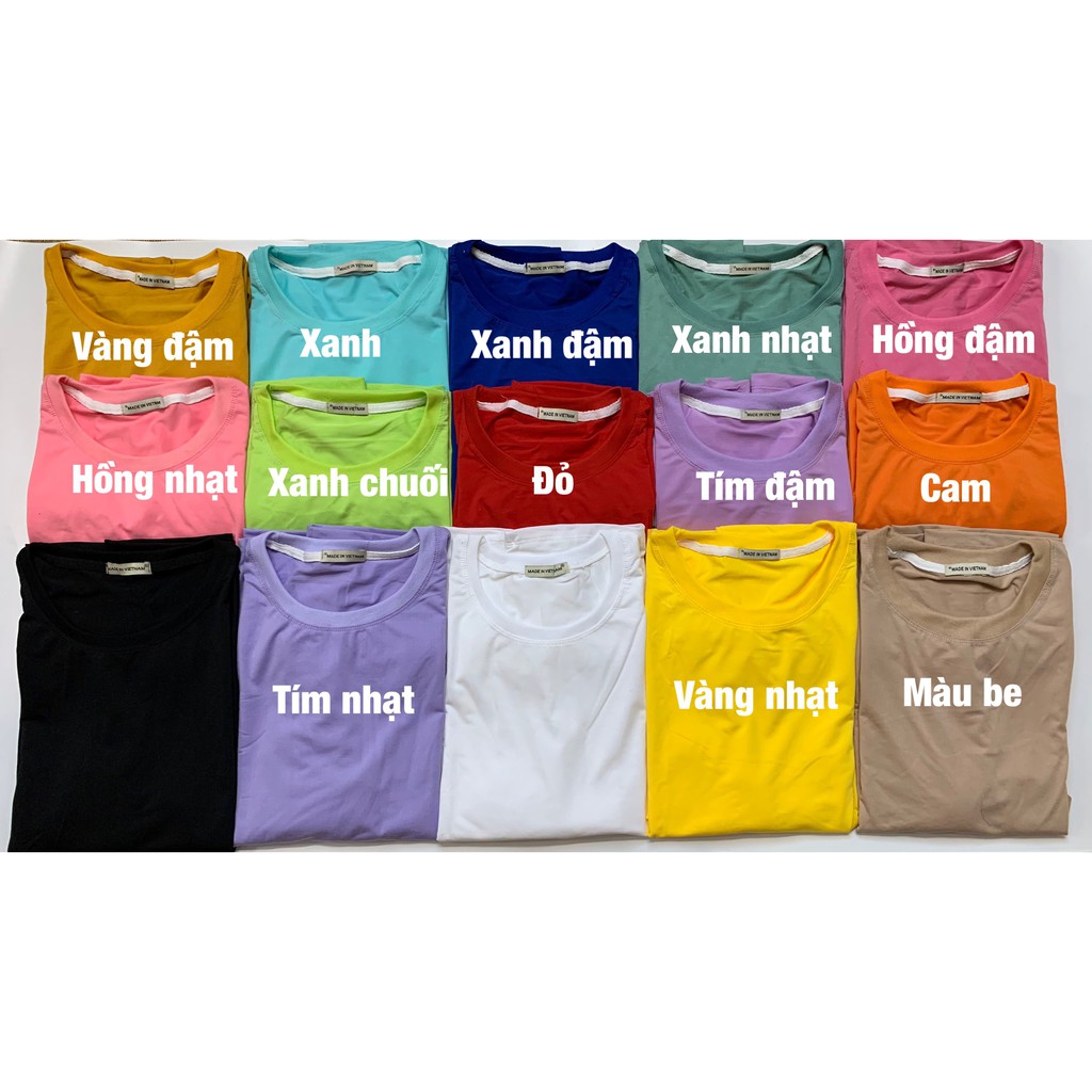 Áo thun trơn tay lỡ nam nữ, áo phông unisex form rộng