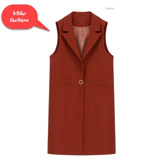 ( HÀNG THIẾT KẾ) Vest nữ sát nách dáng dài