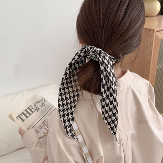 Thun Cột Tóc Họa Tiết Cổ Điển Thời Trang Cho Nữ