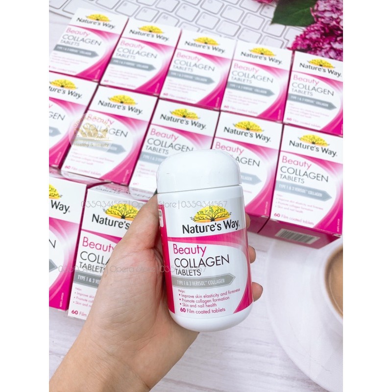 [CHẤT] Collagen Nature's Way Beauty Collagen 60 viên