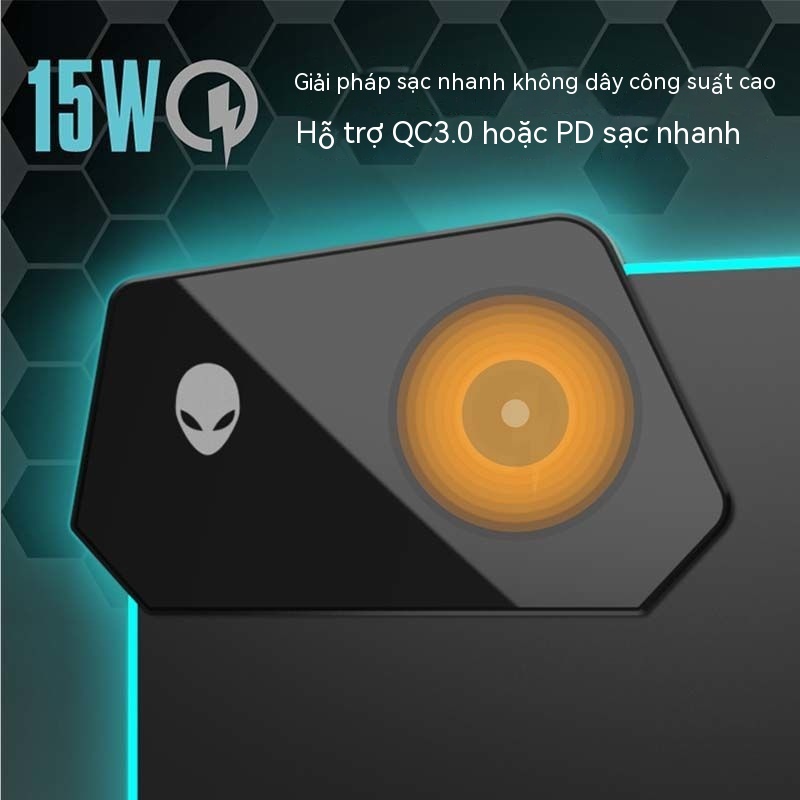 ALIENWARE Bàn Phím Và Chuột Không Dây Phát Sáng 15W