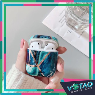 [ FREESHIP TỪ 50K TOÀN QUỐC ] Airpods case, Ốp bảo vệ dành cho Airpods 1/2 - Vân đá kẻ ô