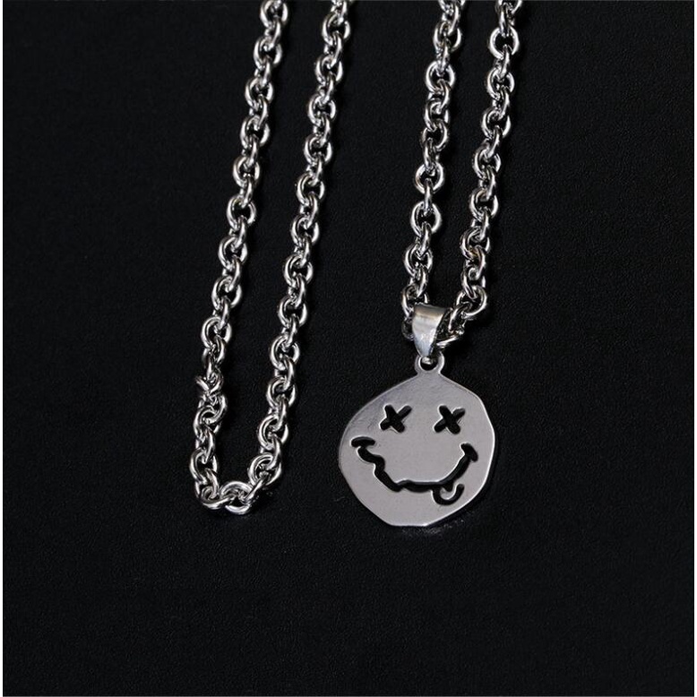 Kilii Vòng cổ Mặt Hình Mặt Cười Phong Cách Gothic Thời Trang Cho Nữ