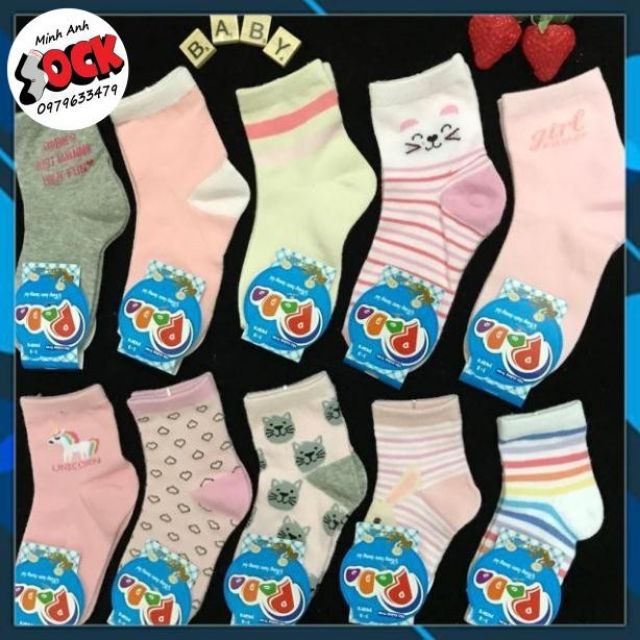 Set 5 đôi tất bé gái