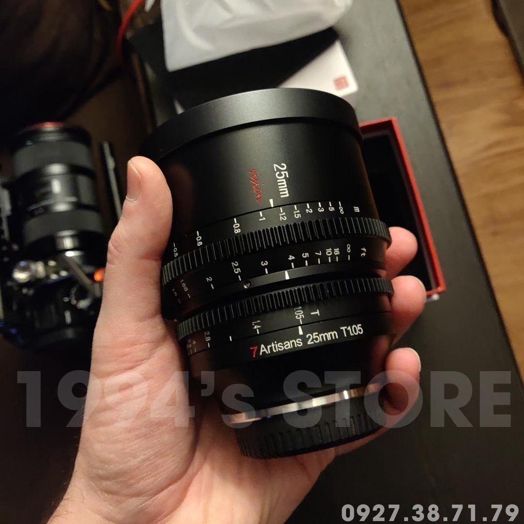 Ống kính 7Artisans 25mm T1.05 - Cine Lens cho Crop APS-C dành cho Fujfilm, Sony, Leica L, M4/3 và Canon EOS R